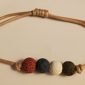 2/$15 Essential Oil Lava Bead Bracelet NEW